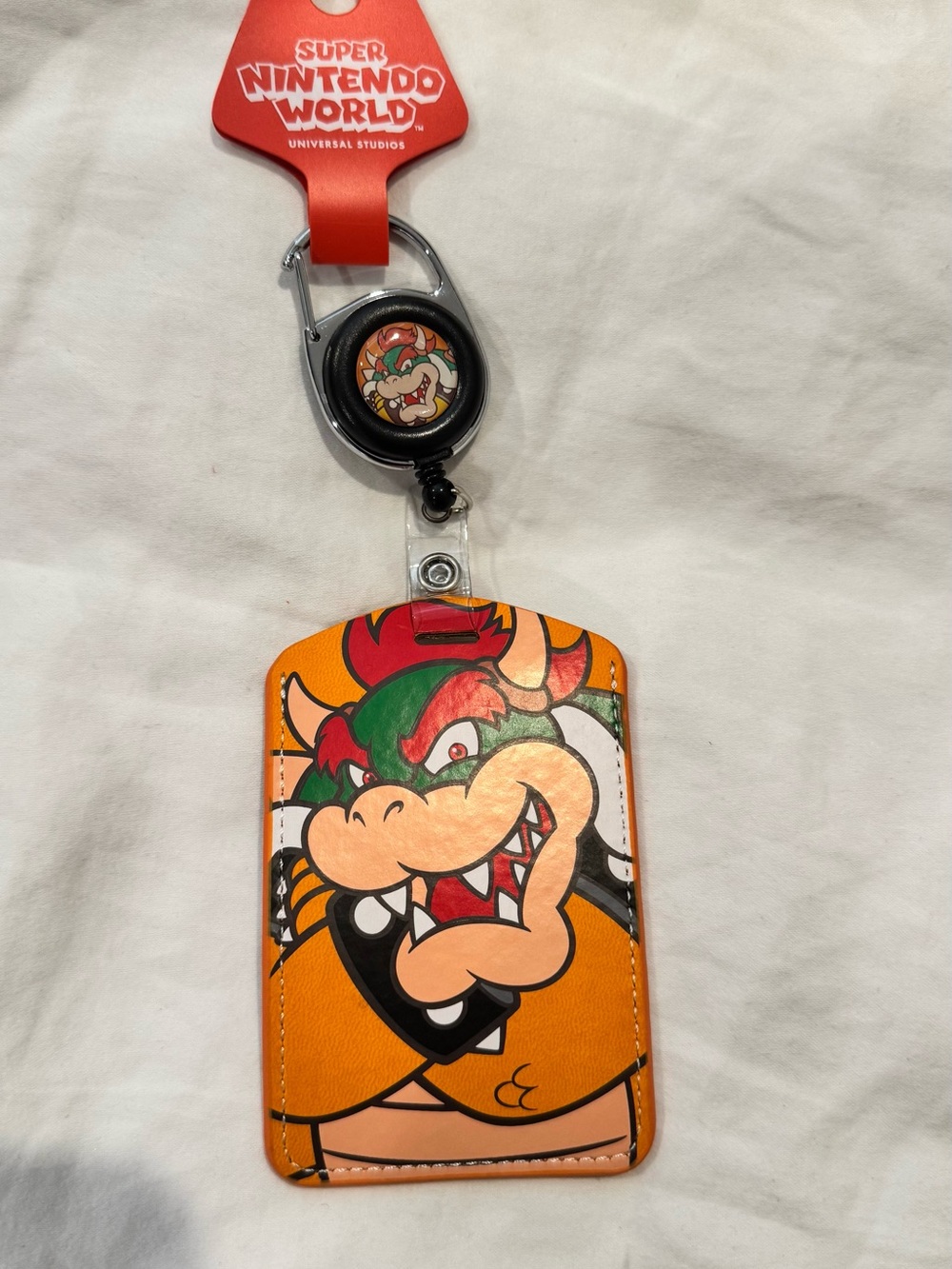 Nintendo Bowser Orange Green Red Character Badge holder